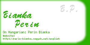 bianka perin business card